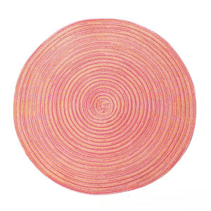 Vòng Sợi Cotton Placemat Chống Trơn Trượt Thân Thiện Với Môi Trường Bộ Đồ Ăn Cốc Uống Nước Coaster Món Ăn Thảm Phong Cách Cổ Điển Bàn Bếp Trang Trí