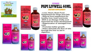 PAPI Livwell Essential Pet Wellness Formula for Dogs and Cats - 60ml - Digestive & Skin Health
