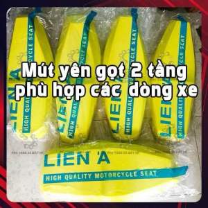 Mút yên gọt 2 tầng mút vàng liên Á cho tất cả dòng xe ga xe số fom cao fom thấp wave 50-100-110 vison - AB