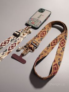 Long Adjustable Retractable Phone Strap & Neck Hanging Travel Outdoor Anti-Loss Phone Case Lanyard