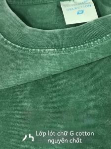 Áo Thun Cotton Nguyên Chất Màu Xanh Lá Cây Cổ Điển Áo Thun Nam Mùa Hè Tay Ngắn Thoáng Khí Thoải Mái Phong Cách Thường Ngày