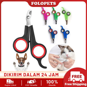 FOLOPETS Gunting Kuku Kucing Anjing Hewan Nail Clipper Alat Potong Kuku Kucing Anjing Pet Stainless Steel Pet Nail Cutter Gunting Kuku Kelinci Hamster Kitten Cat Dog Nail Trimmer Pet Grooming