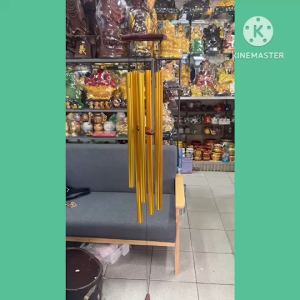 ใหญยักษ์ จัมโบ้ โมบาย 6แท่ง กระดิ่งลม กระดิ่งสายรุ้ง เสริมฮวงจุ้ย โมบาย สายรุ้ง สลายพลังร้าย เรียกทรัพย์ แขวนหน้าบ้าน ตกแต่งบ้าน ห้อย