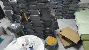 mm6 Apple Head Mary Jane Ballet Shoes Separuh Tutup Selipar Wanita Tapak Rata 2024 Kasut Tunggal Huruf Satin Baru L