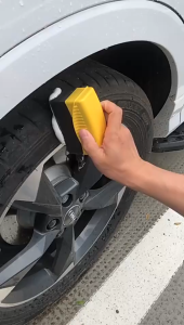 MOTUS [พร้อมส่ง] ฟองน้ำทายางดำ ฟองน้ำขัดล้อ ฟองน้ำทำความสะอาดรถ ฟองน้ำลงน้ำยา หนาแน่น ไม่หลุดเป็นขลุย