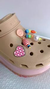 Cross jibbitz metal charms High Quality Shoes Jewelry Diamond Chain button