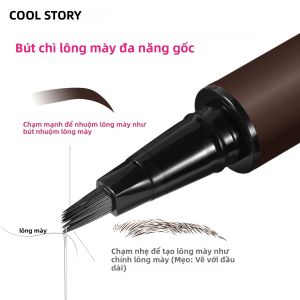 Bút Kẻ Mày Dạng Lỏng Lâu Trôi Không Thấm Nước Chống Mồ Hôi Nhanh Khô Hình Dáng Tự Nhiên Tăng Cường Lông Mày Hoang Dã