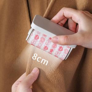 Mini Portable Foldable Travel Sticky Hair Remover Roll Brush Dust Cleaning Paper Roll Brush Clothing Care Storage Organization