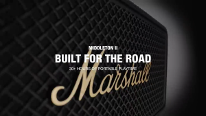 [NEW OFFICIAL MALAYSIA SET] Marshall Middleton II Portable Bluetooth Speaker with 30+ Hours of Playtime