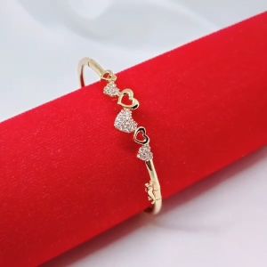 Gelang Tangan Bangle Wanita Aksesoris Fashion Awet Tahan Lama Anti Karat Cocok Untuk Harian G4-3A