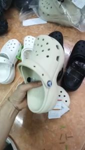 Dép sục cross band cao 5cm cho nữdáng Hàn chuẩn xịn tặng 10 sticker màu kem