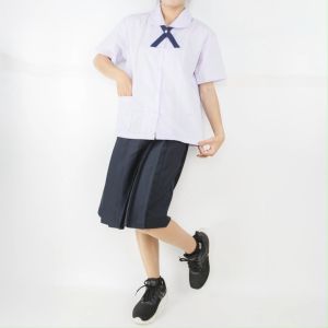 เสื้อนักเรียนคอบัวกระดุมผ่า ตราชัยยะ คุณภาพดีสินค้างานไทย ใส่สบาย ราคาคุ้มกระเป๋า