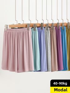 Modal Large Size Homewear Pants Womens Summer Thin Half Length Pajama Pants Large Size Loose Shorts Outwear Casual Large Trunks