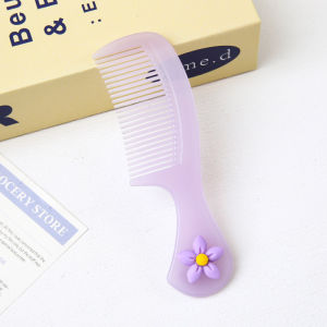 Mini Portable Plastic Comb Cartoon Girl Hair Comb Straight Hair Student Dormitory Beauty Comb Small Size Travel Friendly