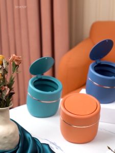 Thùng Rác Mini Để Bàn 2 Lớp Loại Sang Cao Cấp Nhựa PP Dạng Bầu Nghiêng BN9209