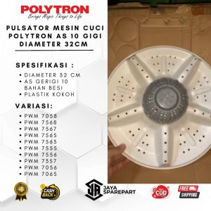 Pulsator Mesin Cuci POLYTRON As 10 Gigi Diameter 32cm