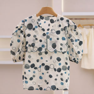 Ink Dot Elastic Cuff Comfortable Daily Shirt
