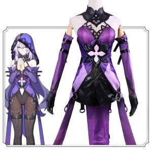Bộ Trang Phục Cosplay Black Swan Honkai: Rail Carnival Kèm Tóc Giả Dành Cho Người Lớn Nhân Vật Game Anime Chất Liệu Polyester Dành Cho Nữ Dùng Trong Lễ Hội Halloween
