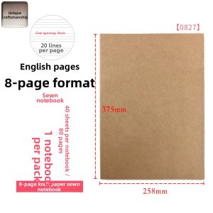 Postgraduate Examination Large Thick 8k Kraft Paper Grid Sketch Thinking Map Notebook A3