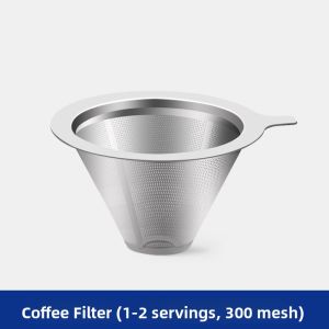 MONGDIO | Coffee Filter Set with Filter Cup and Stainless Steel Dripper