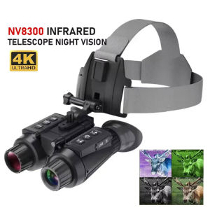 ⭐⭐⭐NV8300 3D แว่นตาการมองเห็นได้ในเวลากลางคืนกล้องส่องทางไกลกล้องส่องทางไกลการล่าสัตว์แว่นตาสำหรับหมวกกันน็อค4K HD อุปกรณ์มองภาพกลางคืน