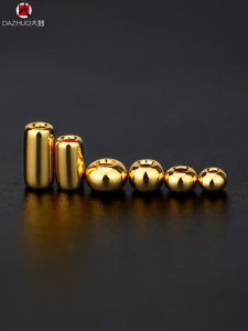 ลูกปัดทองแดงเคลือบเงินแท้ทำมือ ลูกปัดหินหยาบ สร้อยข้อมือ สร้อยคอ ลูกปัดแยก จี้ DIY อุปกรณ์ อุปกรณ์งานฝีมือ