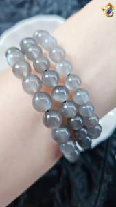 Premium Grade Greyish Andesine Labradorite Bracelet