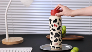 BOTTLE BOTTLE 20oz/600ml ขวดน้ำสแตนเลสสำหรับเครื่องดื่มอัดลม เก็บคาร์บอนไดออกไซด์ได้นานขึ้น ป้องกันการรั่วไหล สำหรับออกกำลังกาย กีฬา การเดินทาง โรงเรียน เย็นนาน 12 ชั่วโมง