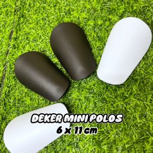 Deker Pelindung Tulang Kering Skin Guard Mini Polos Hitam Putih Olahraga Futsal Sepakbola Anti Pecah