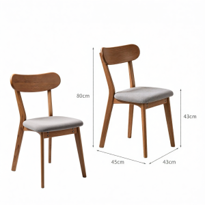 XIANGNANSONG | Real Wood Comfortable Dining Chairs with Soft Padded Backs