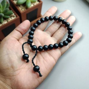 Gelang Kayu Galih Kelor Hitam Tabung (BARANG SESUAI VIDEO)