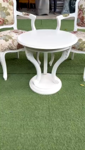 Bộ bàn ghế ăn bộ bàn ghế cafe có tân cổ điển Louis có tay_Nội thất cao cấp_Seat&Chill (Có HĐ VAT)