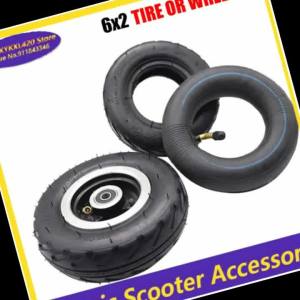6x2 Tire 6 Inch Inner Tube Set 6x2 Wheels Fit for Electric Scooter Wheel Chair Truck Trolley Cart Air Wheel