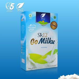 SR12 Susu kambing etawa bubuk gomilku go milku original cokelat strawberry. rasa manis tidak amis