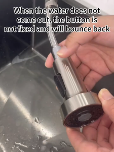 baokemo 304 stainless steel Wall Mounted kitchen faucet spring pull out single cold rotatable vegetable basin sink faucet
