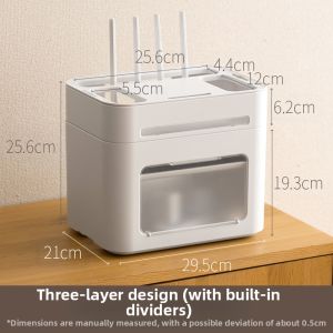 LANJIAOLUO | Router & Cable Organizer TV Box & Wireless Modem Holder