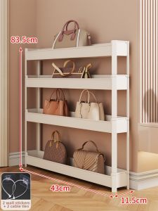 QINQI | Ultra Narrow Kitchen Storage Rack 8cm