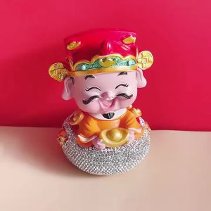 Set ông thần tài phúc lộc may mắn decor cao cấp trang trí taplo ô tô xe hơi văn phòng bàn làm việc