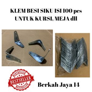 KLEM SIKU KURSI LEMARI isi 100 pcs ukuran 55x55 cm BAHAN BESI PLAT TEBAL HARGA MURAH BARANG BERKUALITAS PROMO DISKON TERLARIS