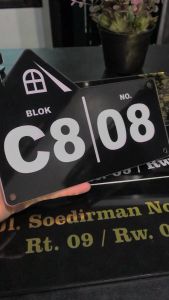 NOMOR RUMAH AKRILIK KOLEKSI LENGKAP - NR1