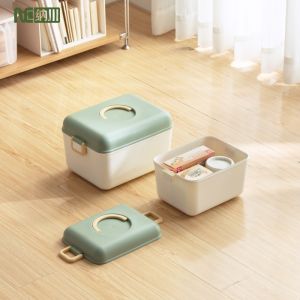 NACHUAN Medical Case First Aid Box Household Plastic Portable Medicine Storage Box Multipurpose Clothing Sundries Storage Box