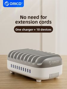 ORICO | Multi-Port Fast Charging USB Charger 10 Ports
