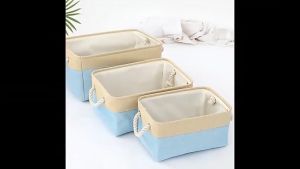 กล่องผ้าเก็บของ ผ้าลินิน สไตล์ ญี่ปุ่น ตะกร้า กล่องใส่ และอเนกประสงค์ พับได้ และจิปาถะ พับได้ โดยไย้ดี สำหรับการกำจัดประสบการณ์ผู้ชาย และตั้งแต่วันที่ 10-20 กัน