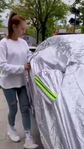 Bạt che phủ xe áo trùm xe Honda BRV BR-V cao cấp ( bạt 3 lớp Tráng Nhôm chống xước chống nóng mưa cực tốt)