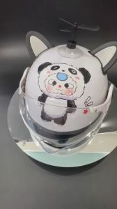 Mũ bảo hiểm cho bé hình Baby Three gắn kính kèm phụ kiện dễ thương nón bảo hiểm chính hãng Long Thanh - đạt chuẩn ATGT