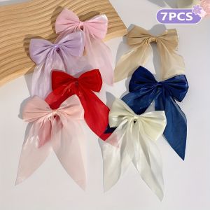 7 pieces of sweet bow hairpins that do not hurt hair cute and versatile