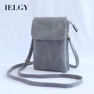 Ielgy túi đưa thư đeo vai retro mini nhiều ngăn màn hình lớn Túi điện thoại di động