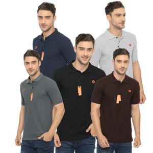 KAOS KERAH PRIA BURLOIS - Lacoste Premium, Bahan Menyerap Keringat, Lengan Pendek, Pola Reguler (M, L, XL)