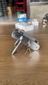 Gagang pintu set Tanggung 20 cm Wanly silver chrome oval premium