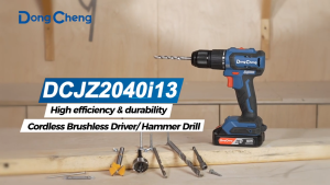 Máy Khoan Búa Vặn Vít Dùng Pin DongCheng DCJZ2040i13 - Động Cơ Không Chổi Than Brushless - Pin 20V/2.0Ah